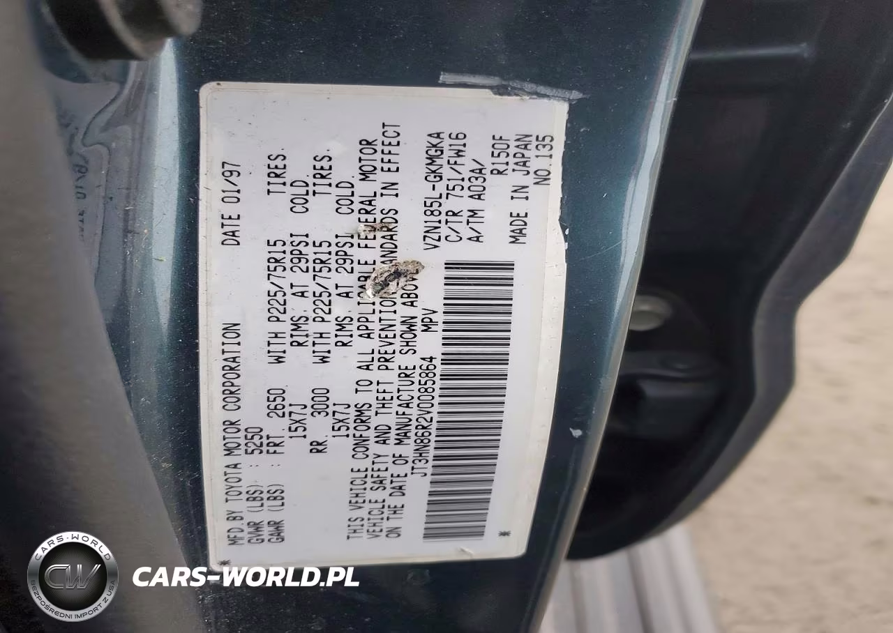 1997 Toyota 4Runner Sr5 VIN:JT3HN86R2V0085864 - 13
