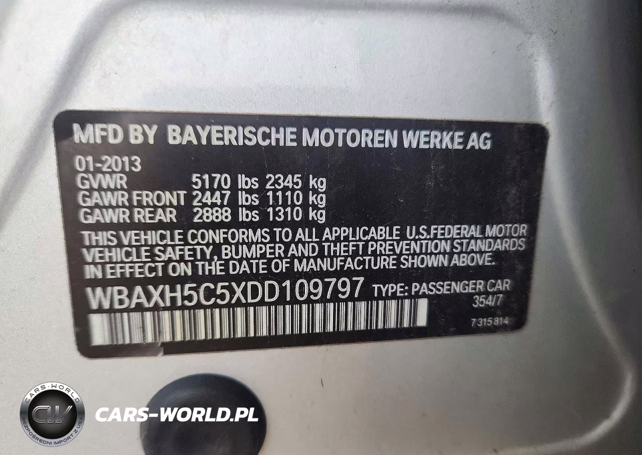 2013 BMW 528 Xi VIN:WBAXH5C5XDD109797 - 12