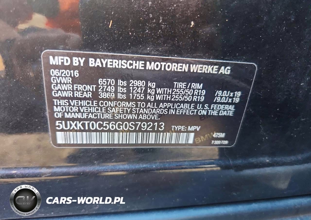 2016 BMW X5 Xdr40E VIN:5UXKT0C56G0S79213 - 13