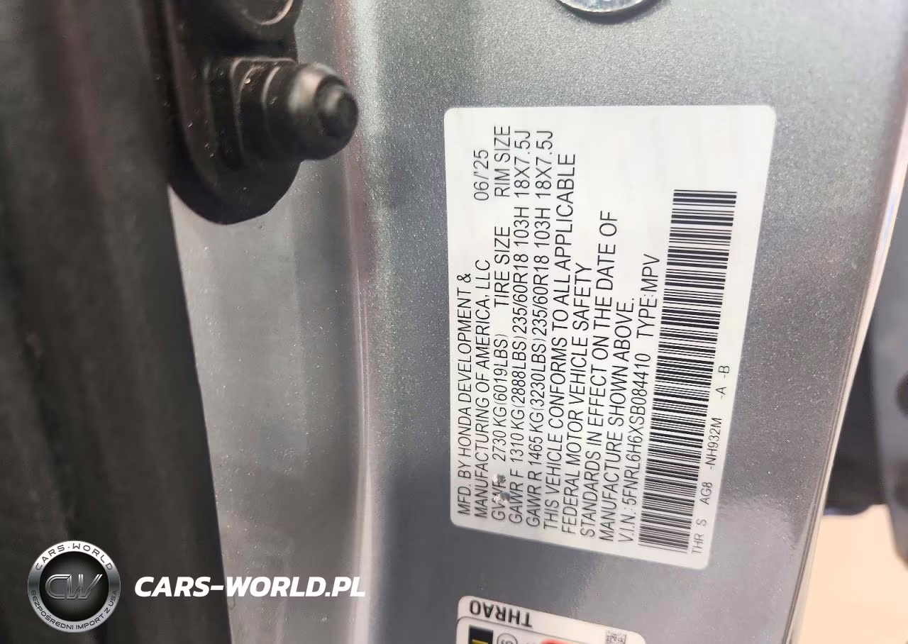 2025 Honda Odyssey Exl VIN:5FNRL6H6XSB084410 - 14