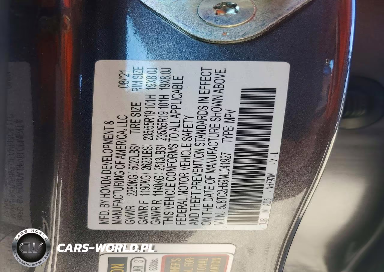 2021 Acura Rdx Technology VIN:5J8TC2H59ML041927 - 13