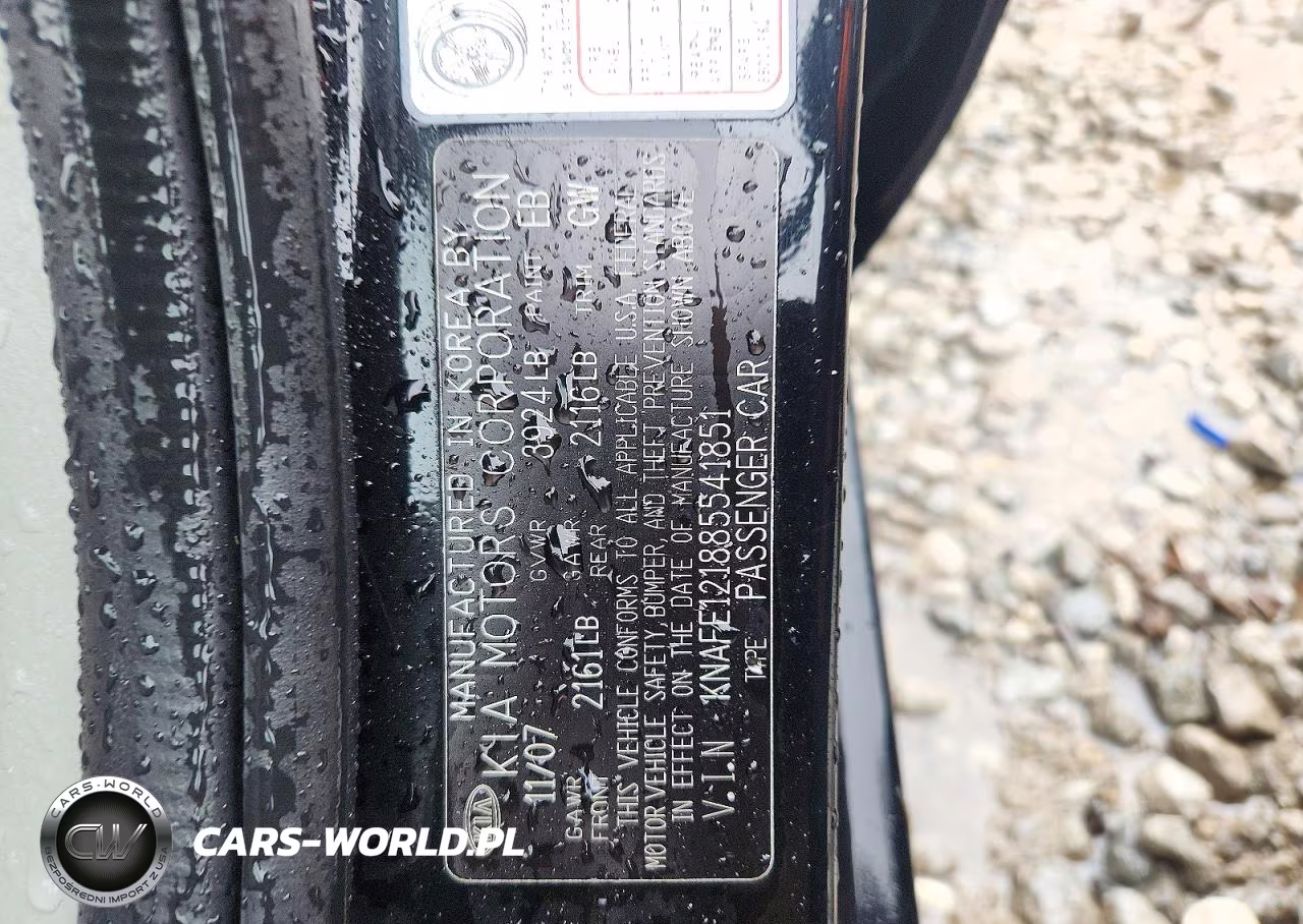 2008 Kia Spectra Lx VIN:KNAFE121885541851 - 12