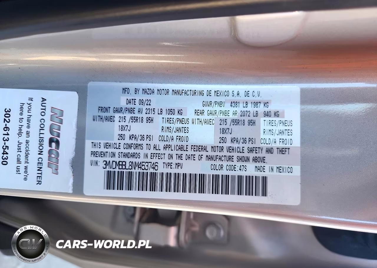 2022 Mazda Cx-30 Select VIN:3MVDMBBL8NM453746 - 12
