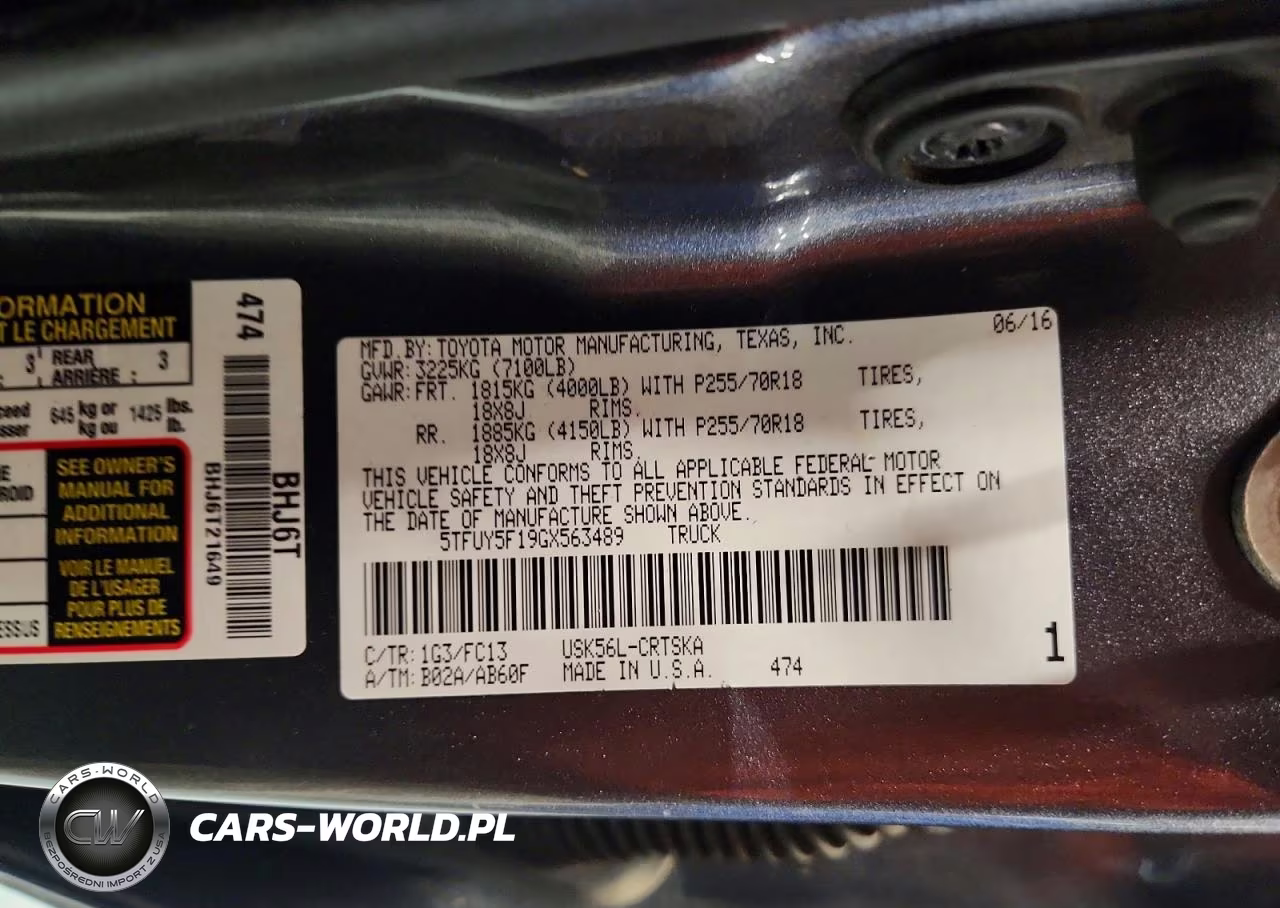 2016 Toyota Tundra Double Cab Sr VIN:5TFUY5F19GX563489 - 12
