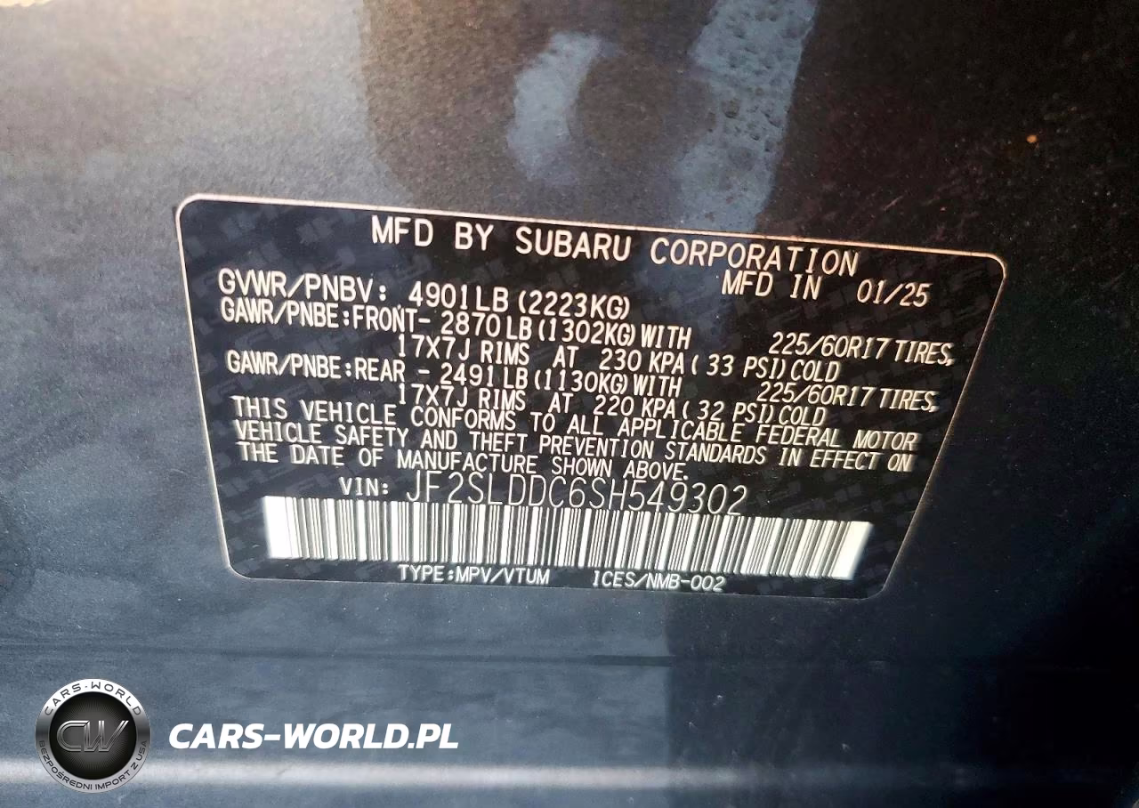 2025 Subaru Forester Premium VIN:JF2SLDDC6SH549302 - 13