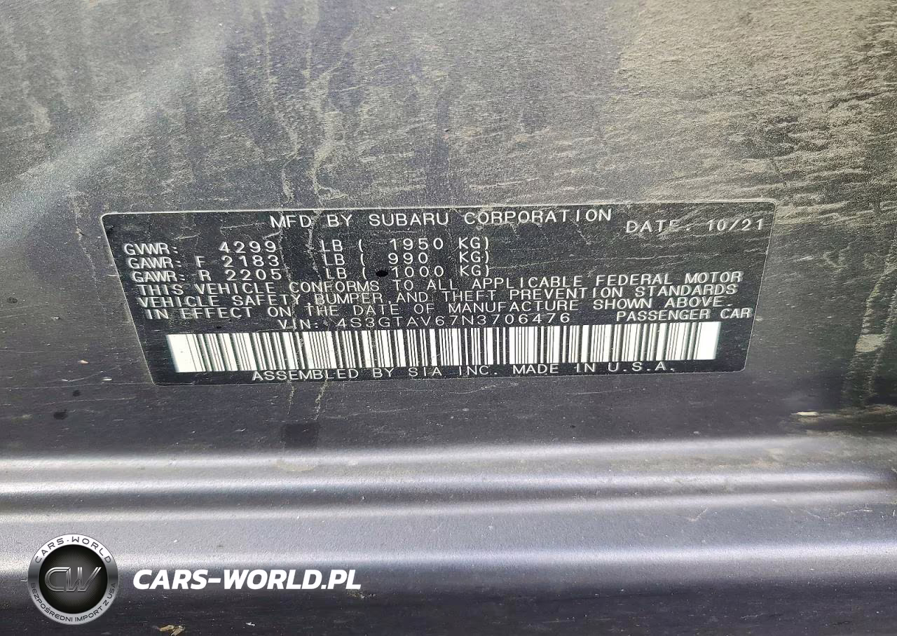 2022 Subaru Impreza Premium VIN:4S3GTAV67N3706476 - 12