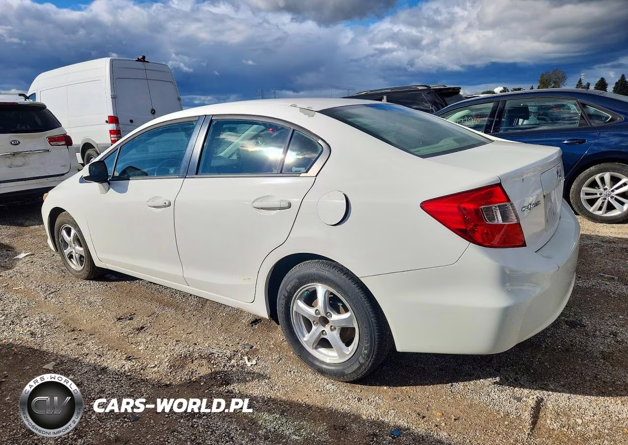 2012 Honda Civic Natural Gas VIN:19XFB5F57CE000299 - 2