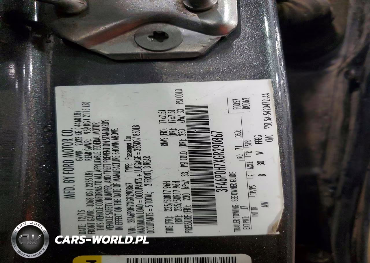 2016 Ford Fusion Se VIN:3FA6P0H7XGR290867 - 12