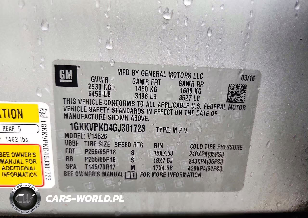 2016 GMC Acadia Sle VIN:1GKKVPKD4GJ301723 - 13