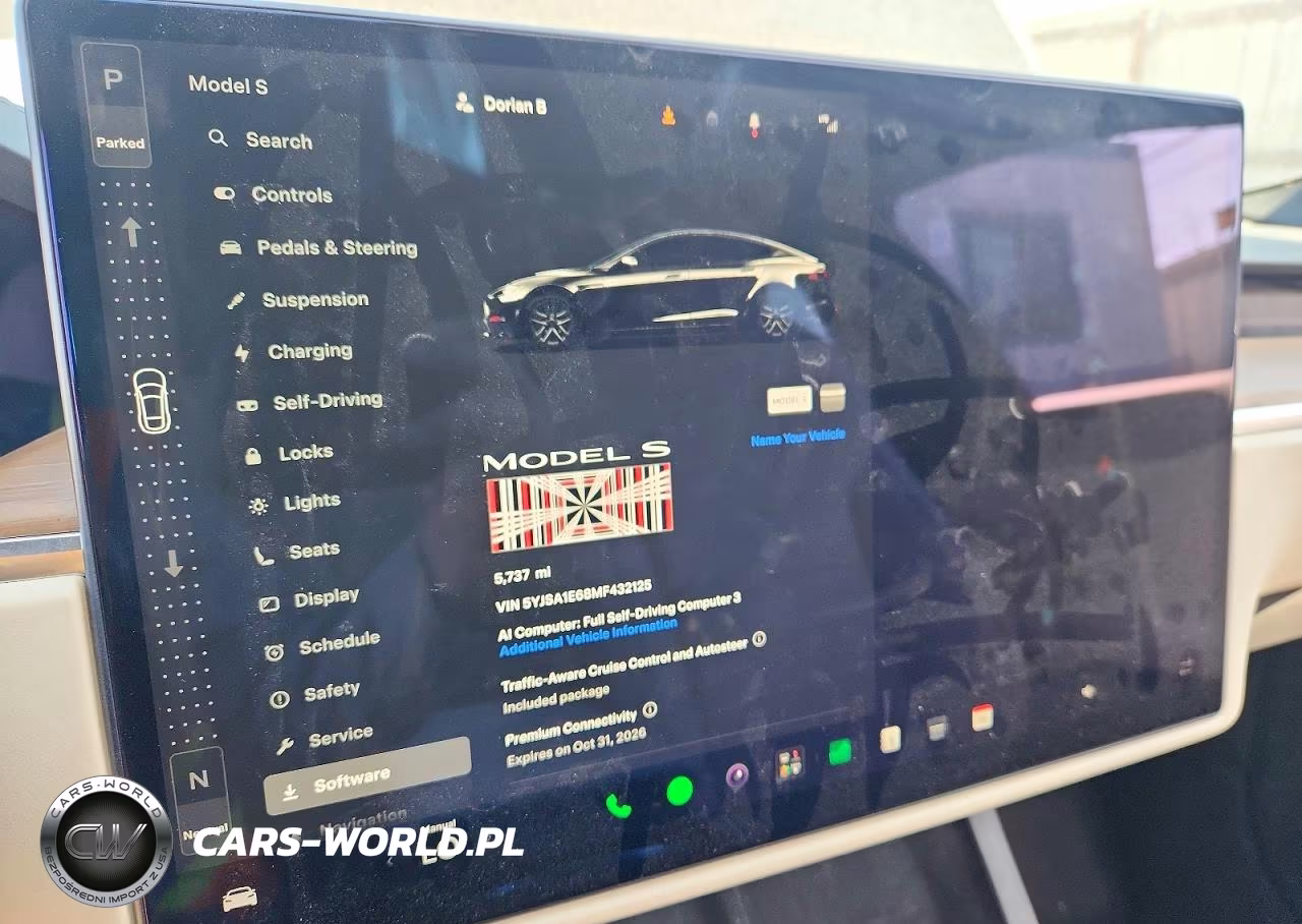 2021 Tesla Model S VIN:5YJSA1E68MF432125 - 9
