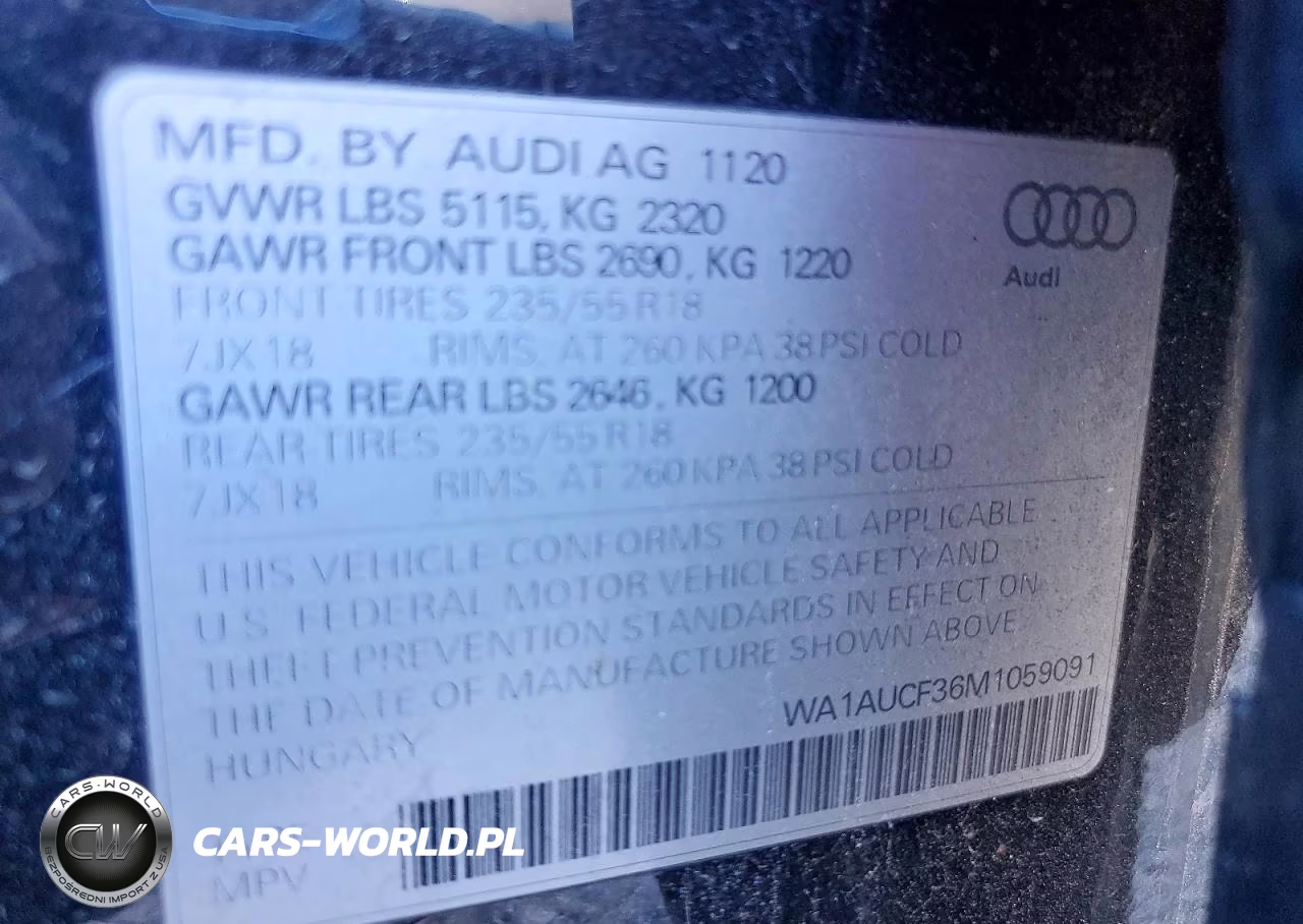2021 Audi Q3 Premium 40 VIN:WA1AUCF36M1059091 - 12