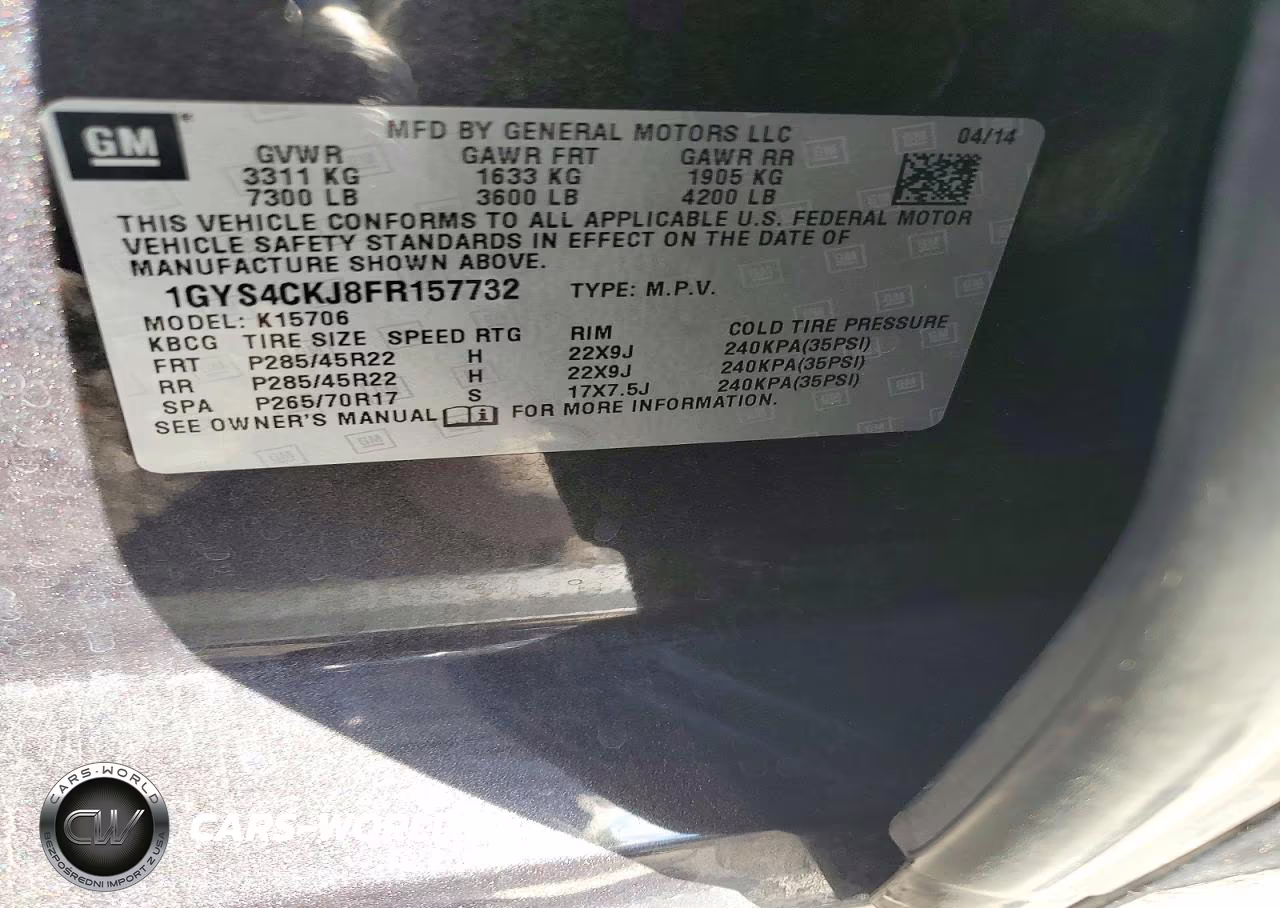 2015 Cadillac Escalade Premium VIN:1GYS4CKJ8FR157732 - 13