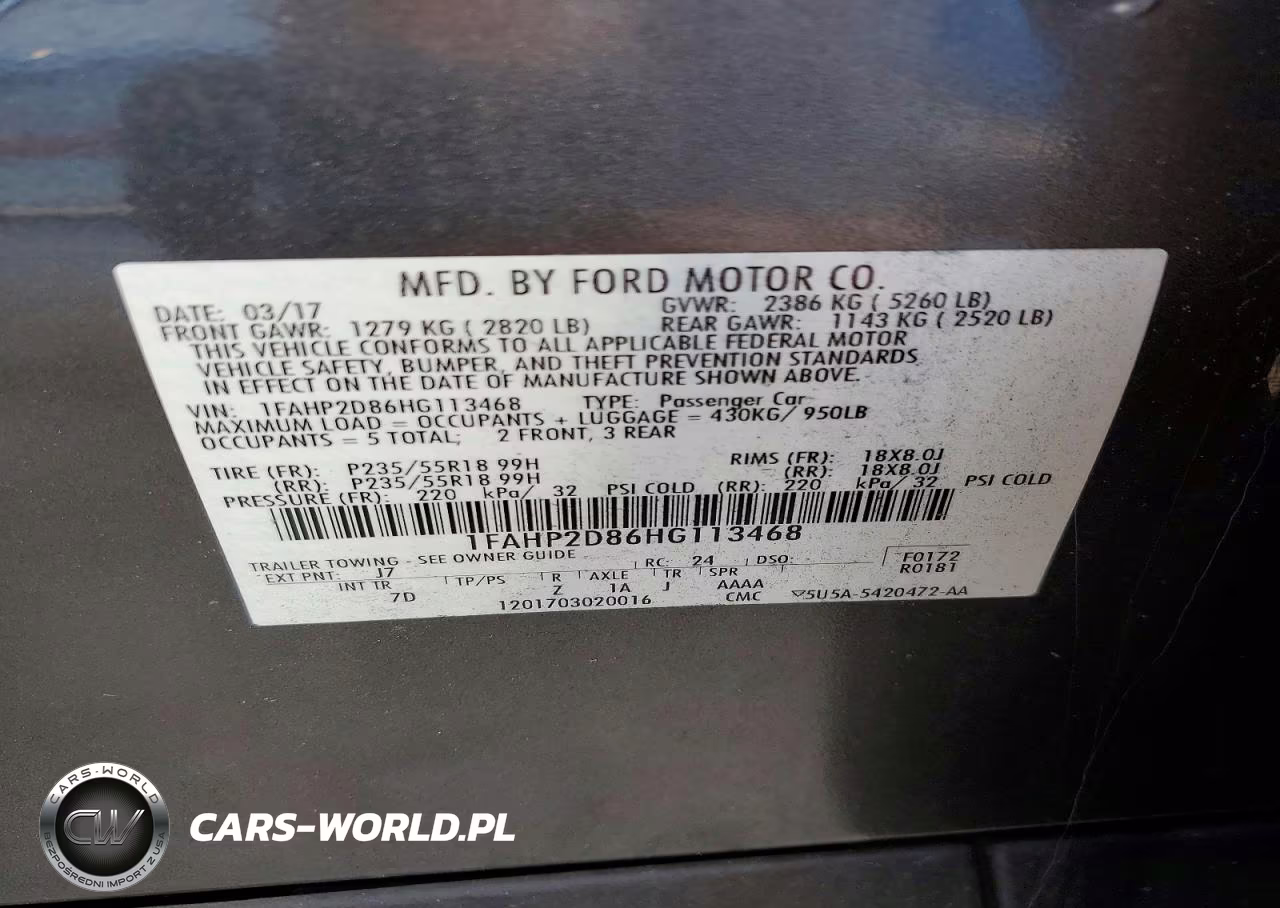 2017 Ford Taurus Se VIN:1FAHP2D86HG113468 - 13