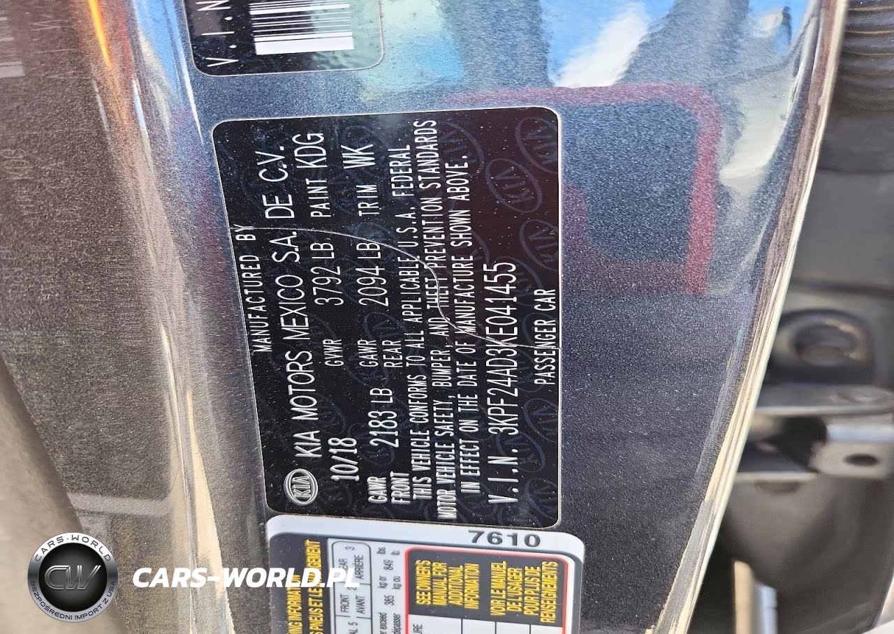 2019 Kia Forte Lxs VIN:3KPF24AD3KE041455 - 12