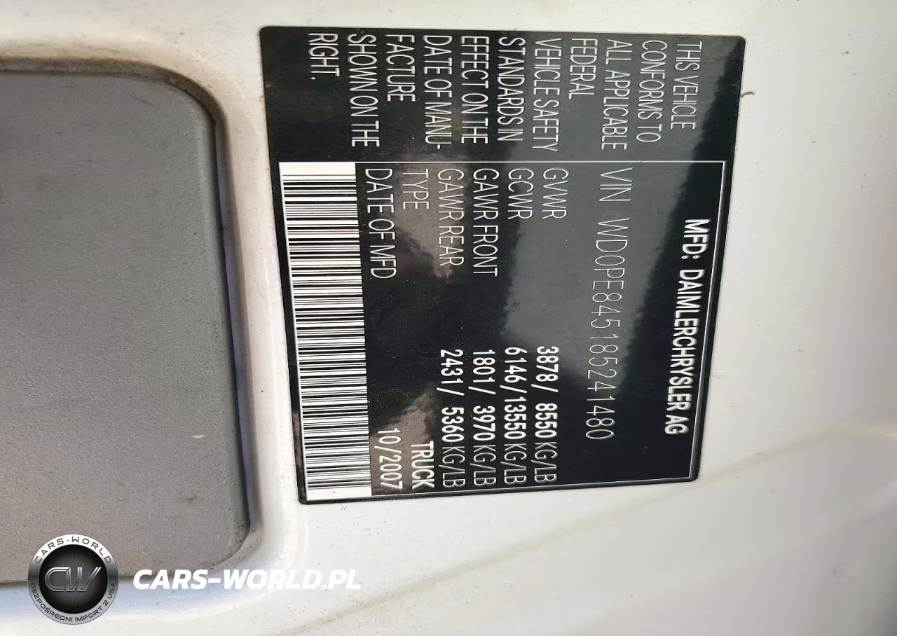 2008 Dodge Sprinter 2 - Delivery Van VIN:WD0PE845185241480 - 13