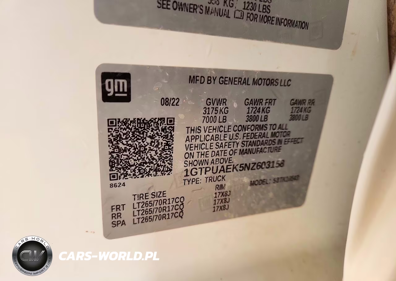 2022 GMC Sierra K1500 VIN:1GTPUAEK5NZ603158 - 12