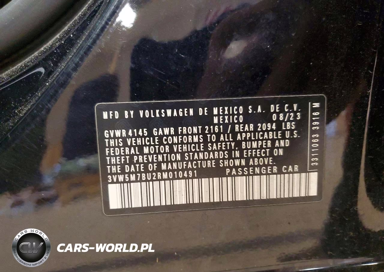 2024 Volkswagen Jetta S VIN:3VW5M7BU2RM010491 - 12