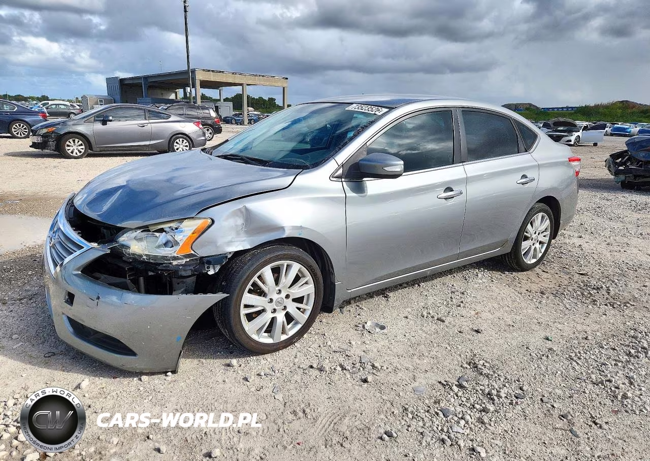 2013 Nissan Sentra Sl VIN:3N1AB7AP1DL647196 - 1