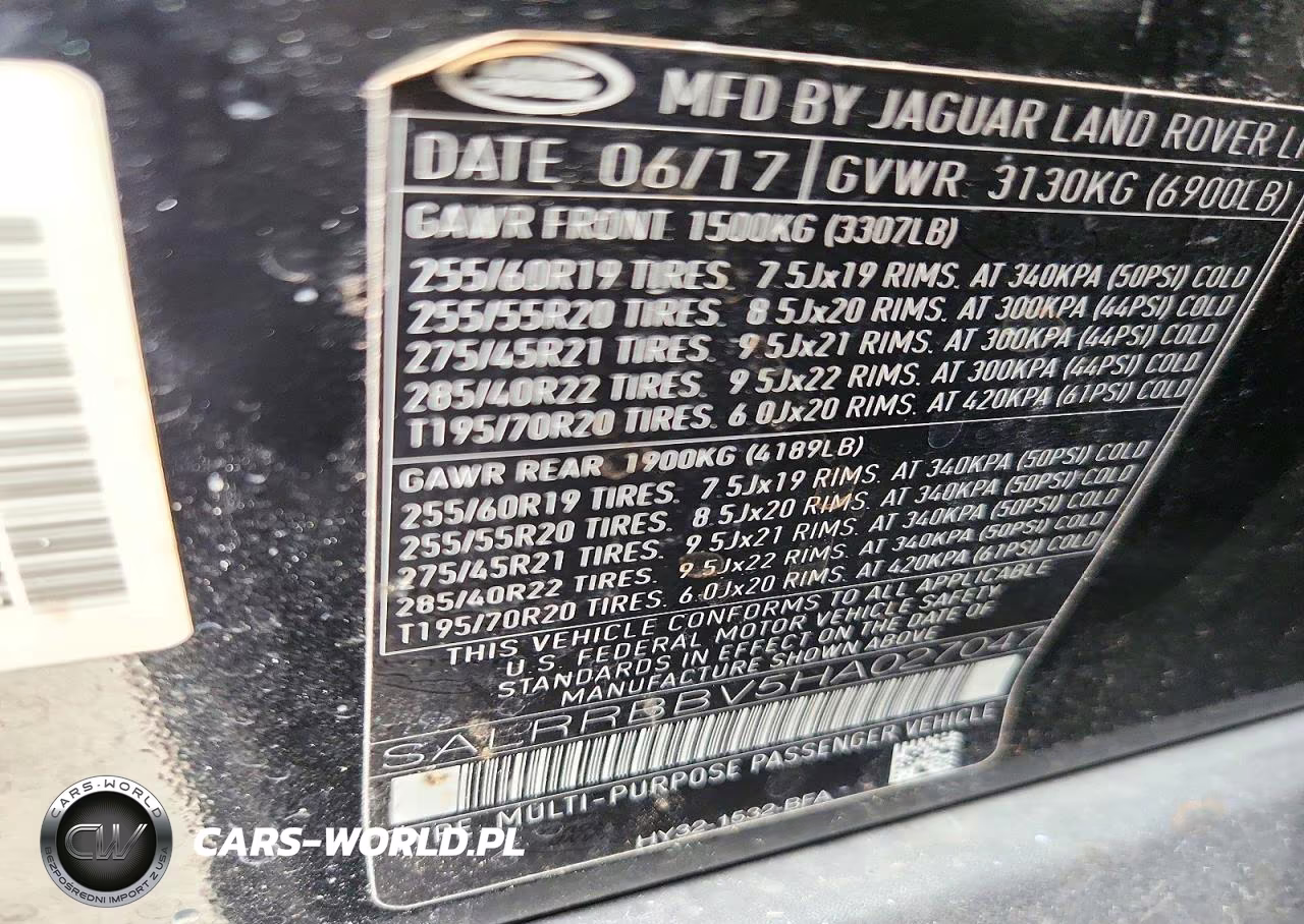 2017 Land Rover Discovery Hse VIN:SALRRBBV5HA027047 - 13