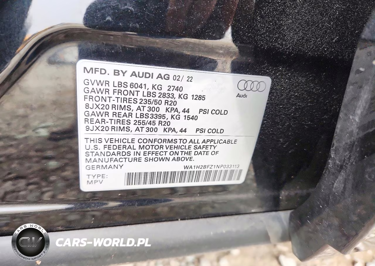 2022 Audi Q4 E-Tron Premium Plus VIN:WA1H2BFZ1NP033113 - 14