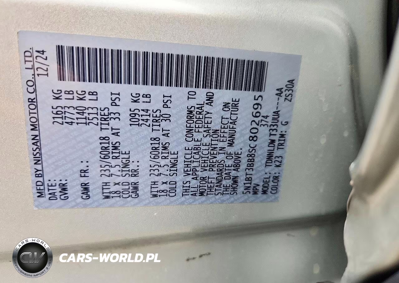 2025 Nissan Rogue Sv VIN:5N1BT3BB8SC802695 - 13