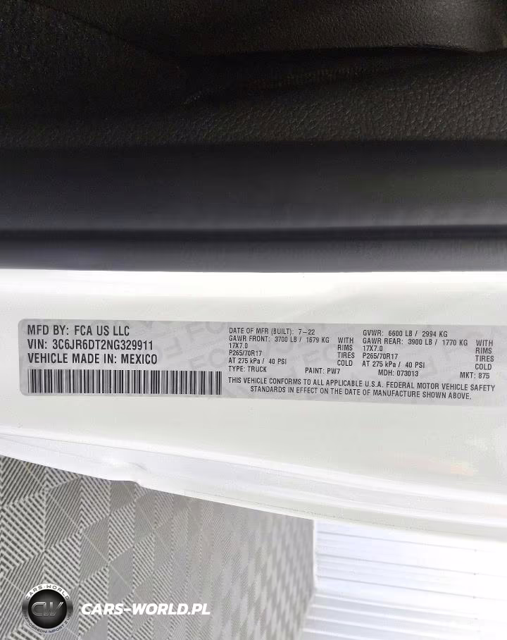 2022 Ram 1500 Classic Tradesman VIN:3C6JR6DT2NG329911 - 12