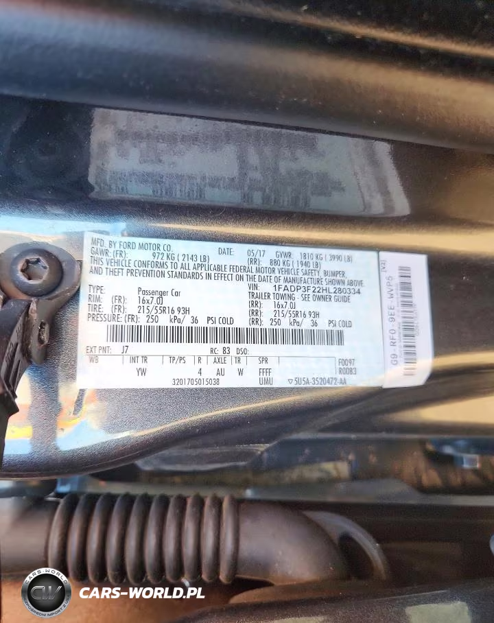2017 Ford Focus Se VIN:1FADP3F22HL280334 - 12
