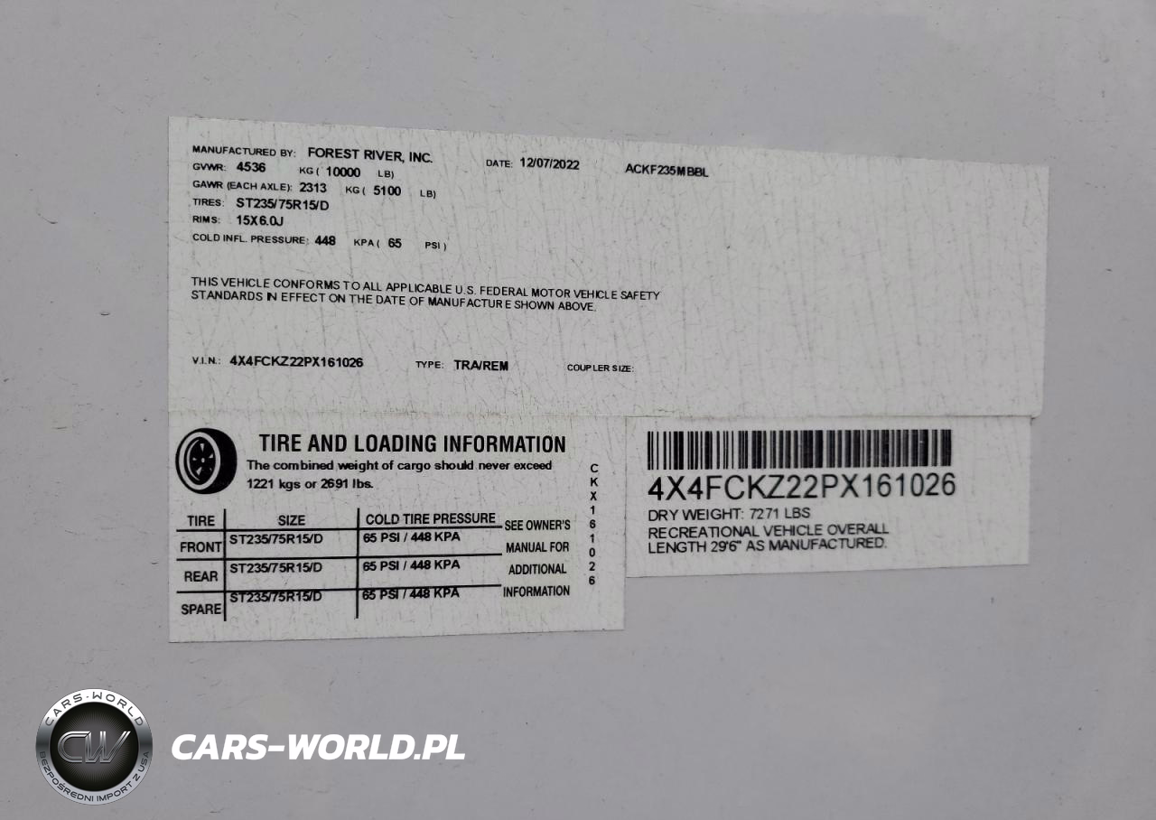 2023 Wildwood Cherokee VIN:4X4FCKZ22PX161026 - 10