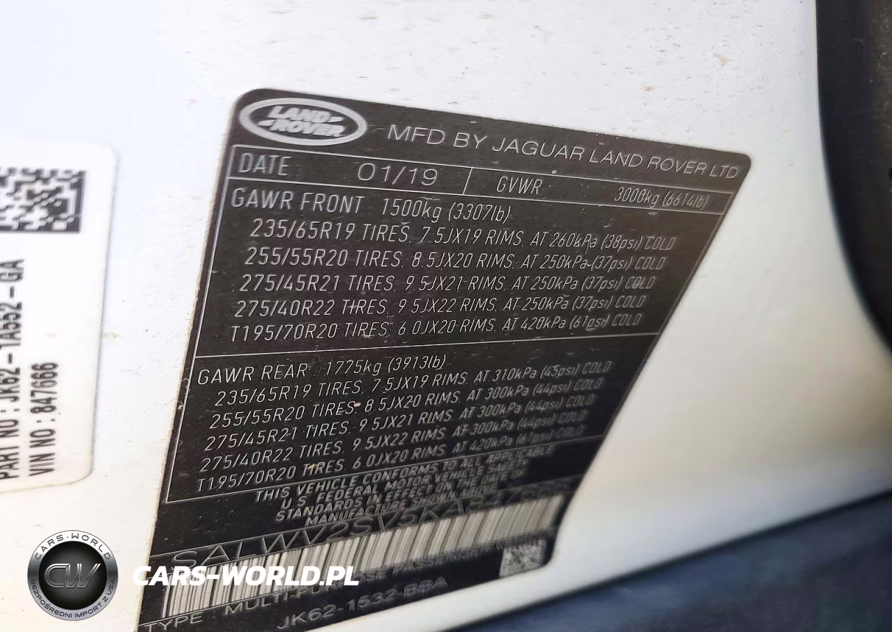 2019 Land Rover Range Rover Sport Hse Dynamic VIN:SALWV2SV5KA847666 - 13