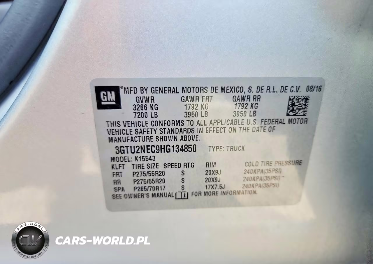 2017 GMC Sierra K1500 Slt VIN:3GTU2NEC9HG134850 - 12