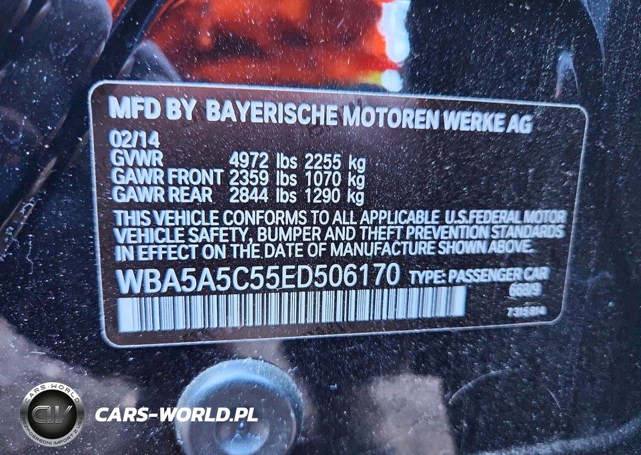 2014 BMW 528 I VIN:WBA5A5C55ED506170 - 12