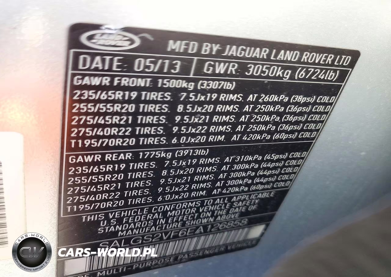 2014 Land Rover Range Rover Hse VIN:SALGS2VF6EA126858 - 13
