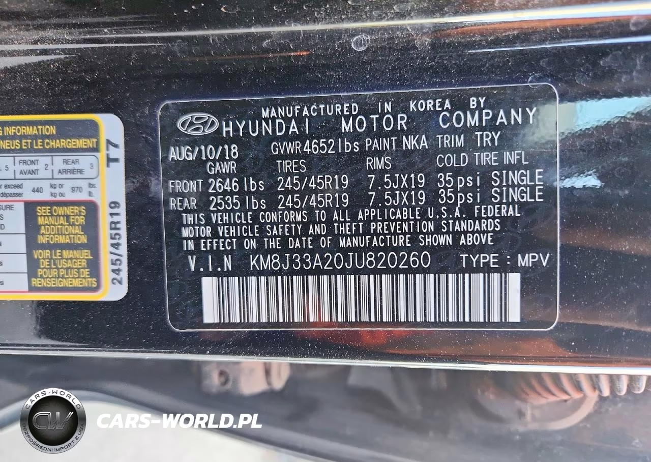 2018 Hyundai Tucson Limited VIN:KM8J33A20JU820260 - 13