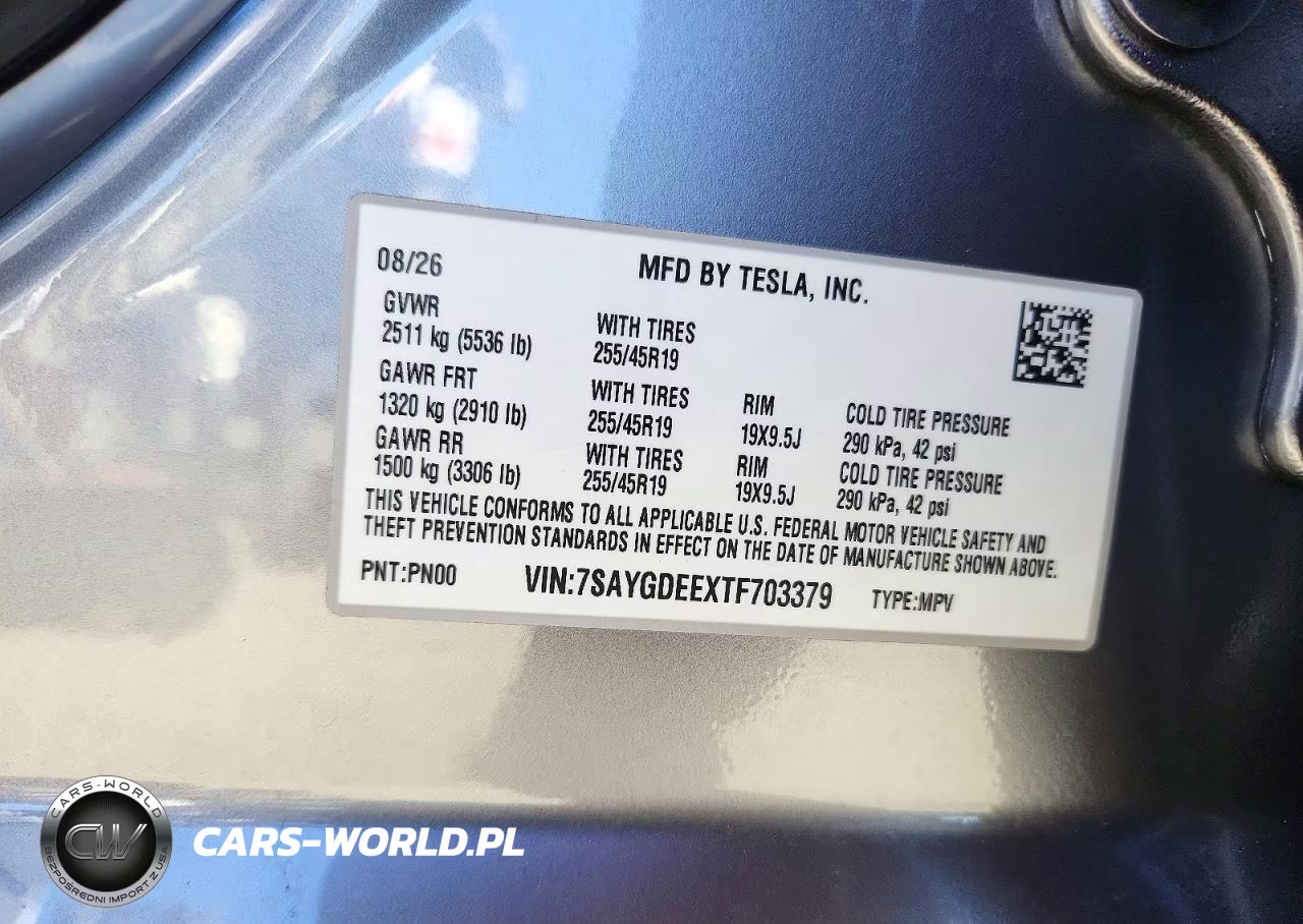 2026 Tesla Model Y VIN:7SAYGDEEXTF703379 - 13