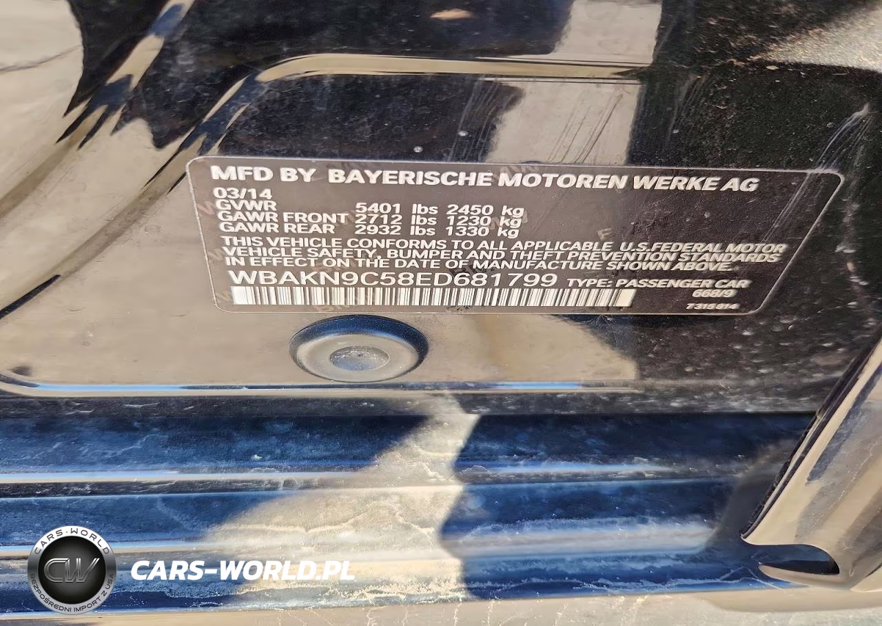 2014 BMW 550 I VIN:WBAKN9C58ED681799 - 12