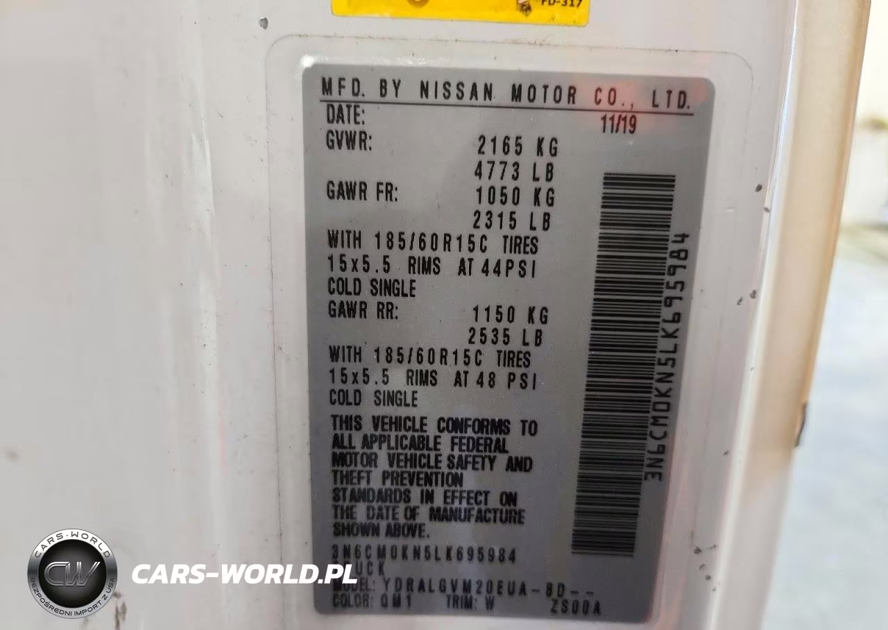 2020 Nissan Nv200 Sv VIN:3N6CM0KN5LK695984 - 14