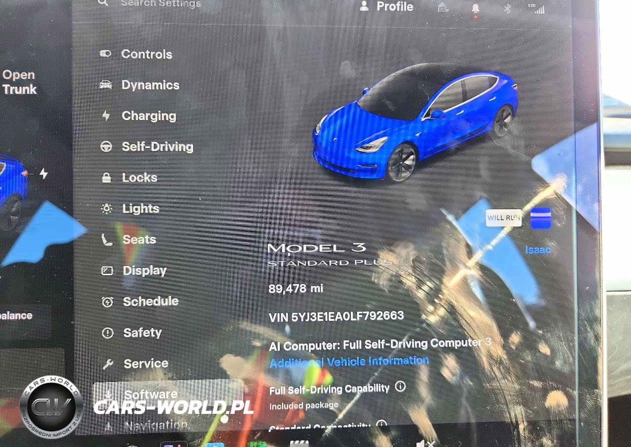 2020 Tesla Model 3 VIN:5YJ3E1EA0LF792663 - 9