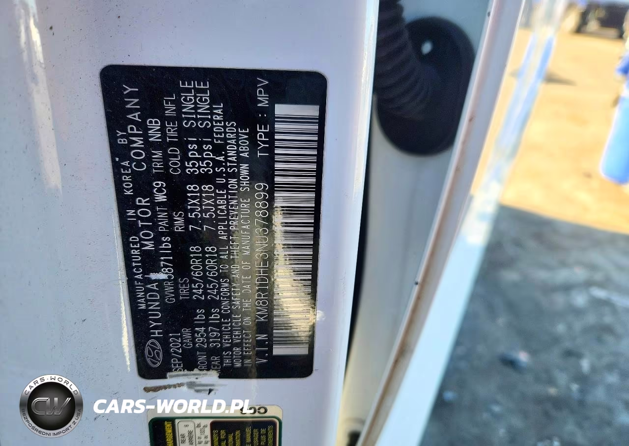2022 Hyundai Palisade Se VIN:KM8R1DHE3NU378899 - 13