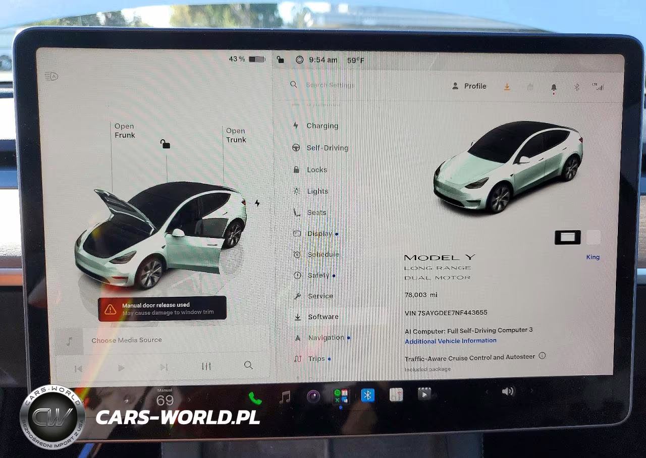 2022 Tesla Model Y VIN:7SAYGDEE7NF443655 - 9