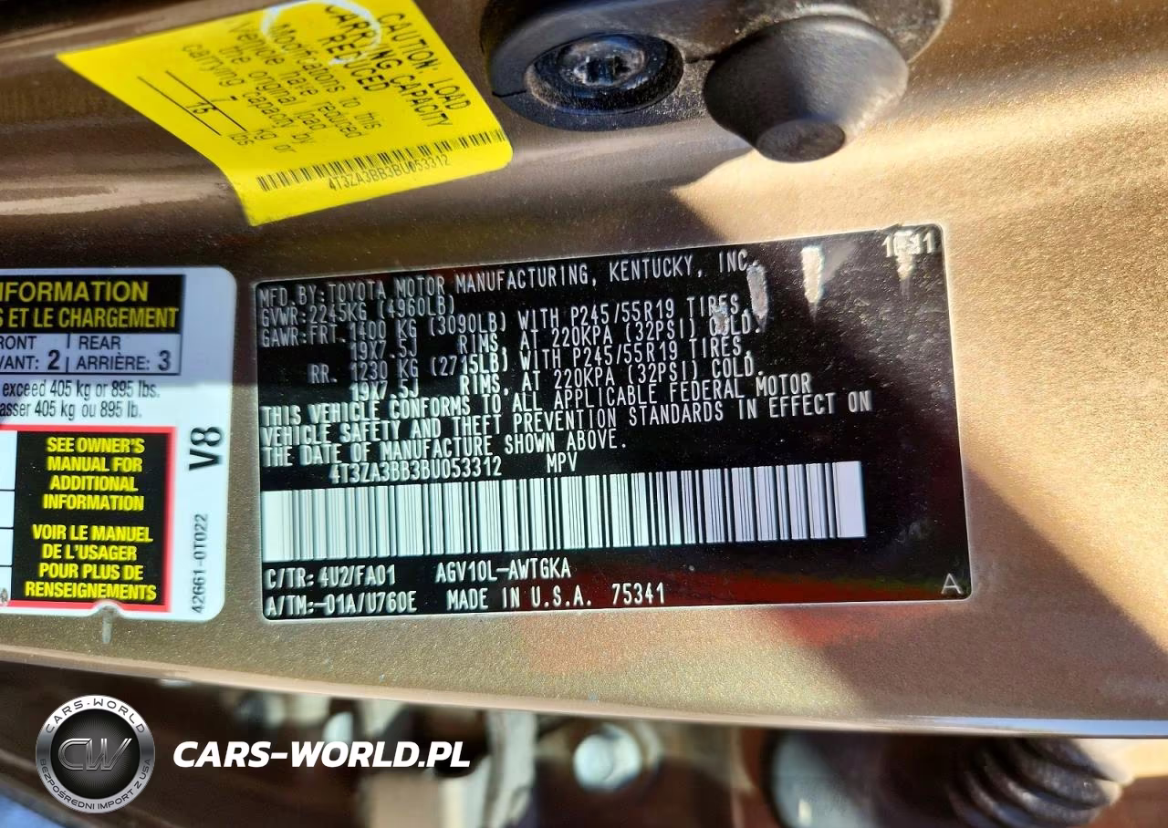 2011 Toyota Venza Fwd 4Cyl VIN:4T3ZA3BB3BU053312 - 13