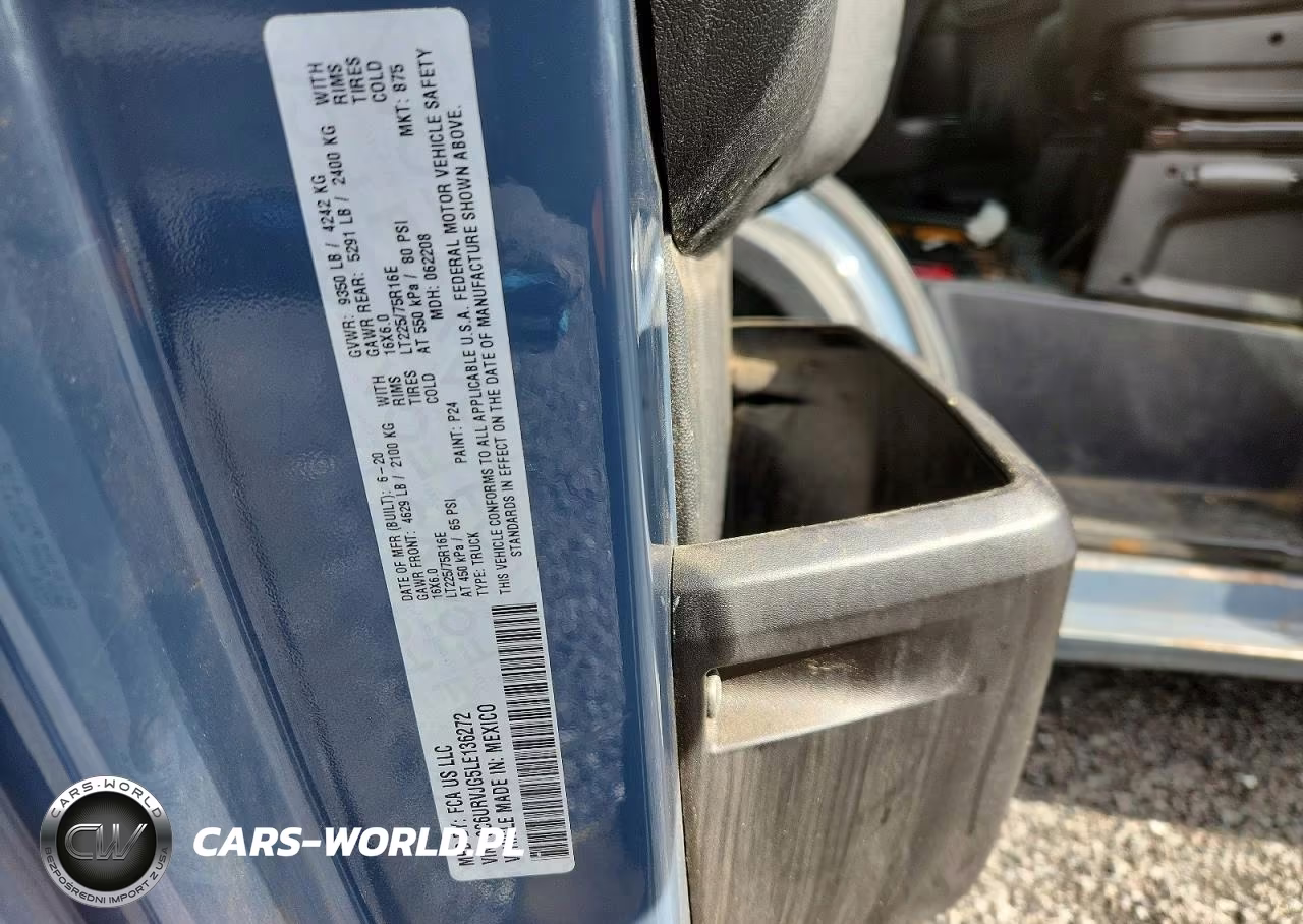 2020 Ram Promaster 3500 Delivery Van VIN:3C6URVJG5LE136272 - 13