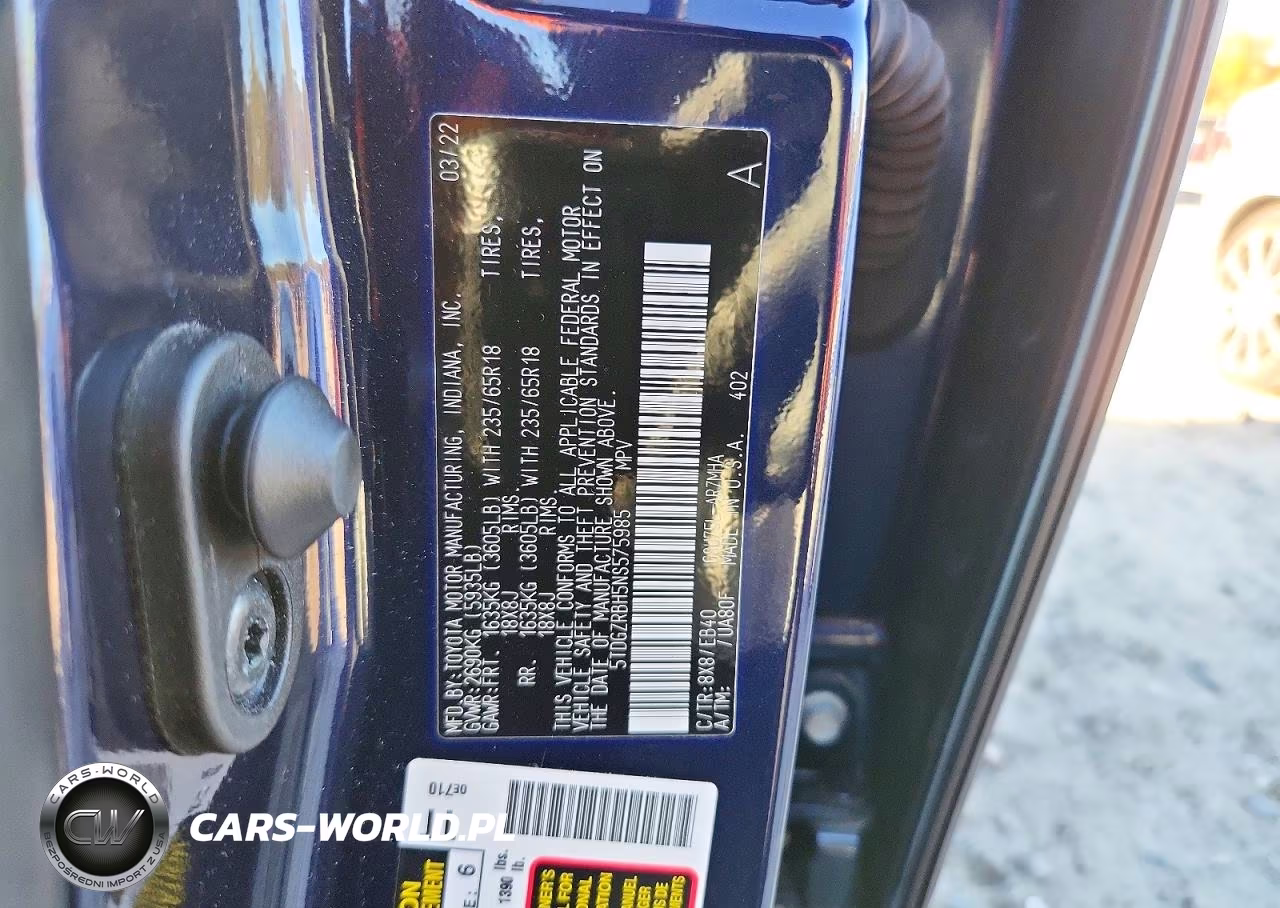 2022 Toyota Highlander Xle VIN:5TDGZRBH5NS575985 - 13