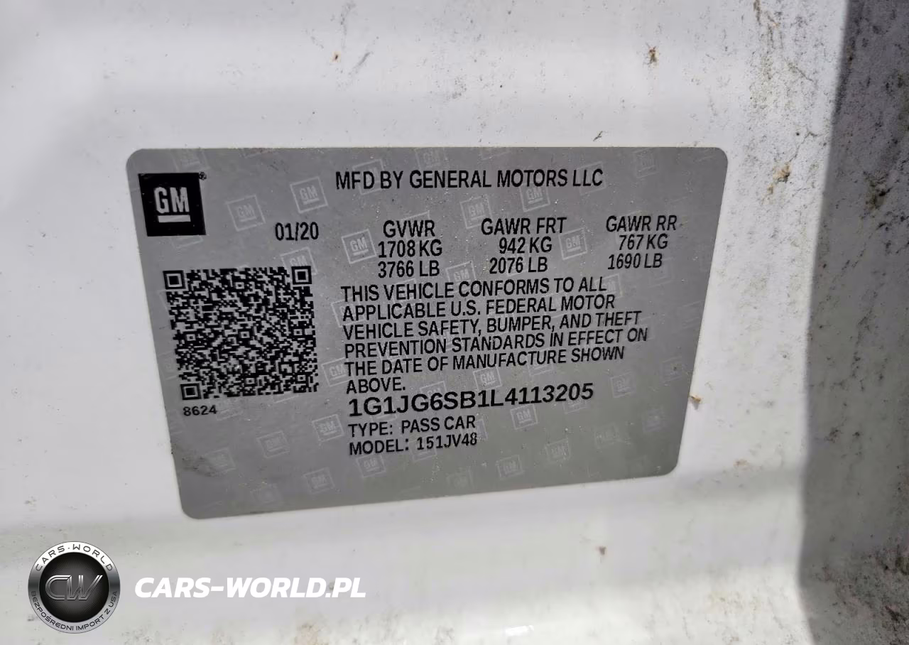 2020 Chevrolet Sonic VIN:1G1JG6SB1L4113205 - 12