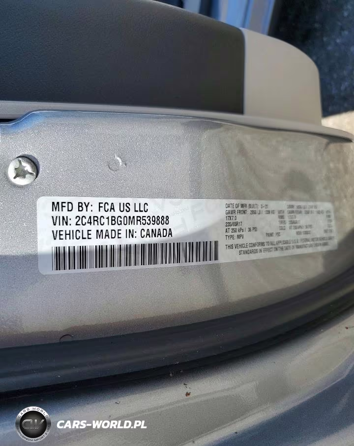 2021 Chrysler Pacifica Touring L VIN:2C4RC1BG0MR539888 - 13