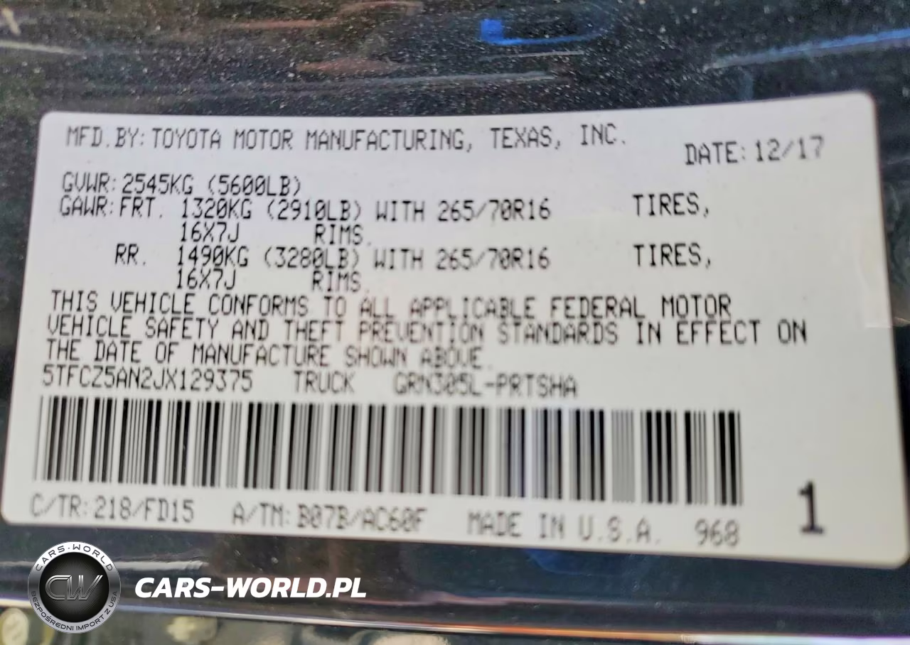 2018 Toyota Tacoma Double Cab VIN:5TFCZ5AN2JX129375 - 12