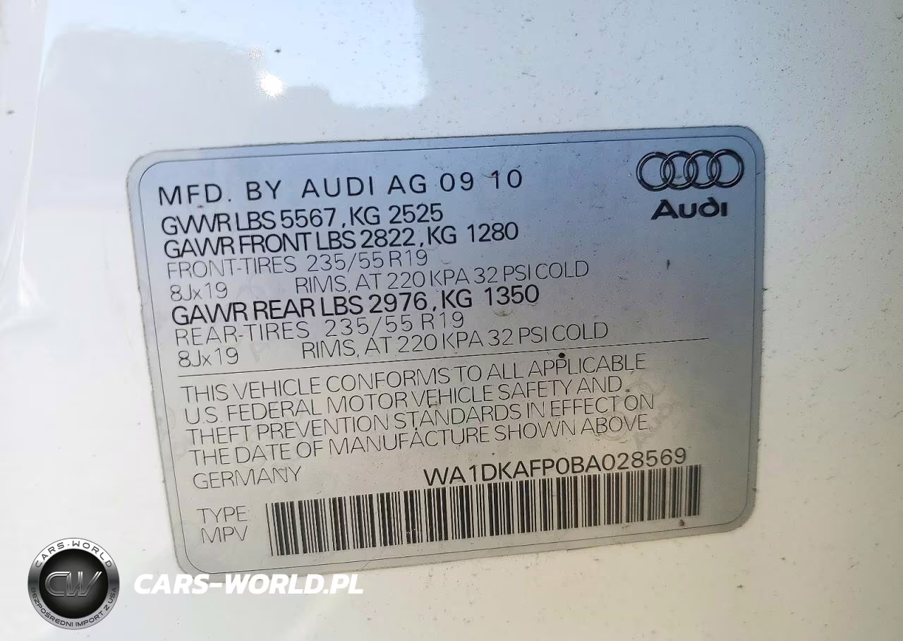 2011 Audi Q5 Premium Plus VIN:WA1DKAFP0BA028569 - 13