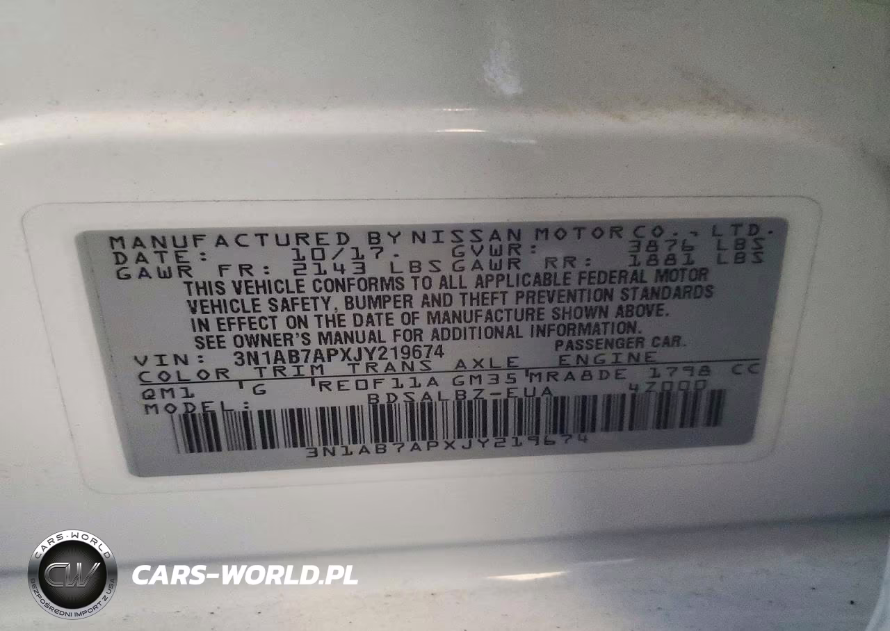 2018 Nissan Sentra S VIN:3N1AB7APXJY219674 - 12