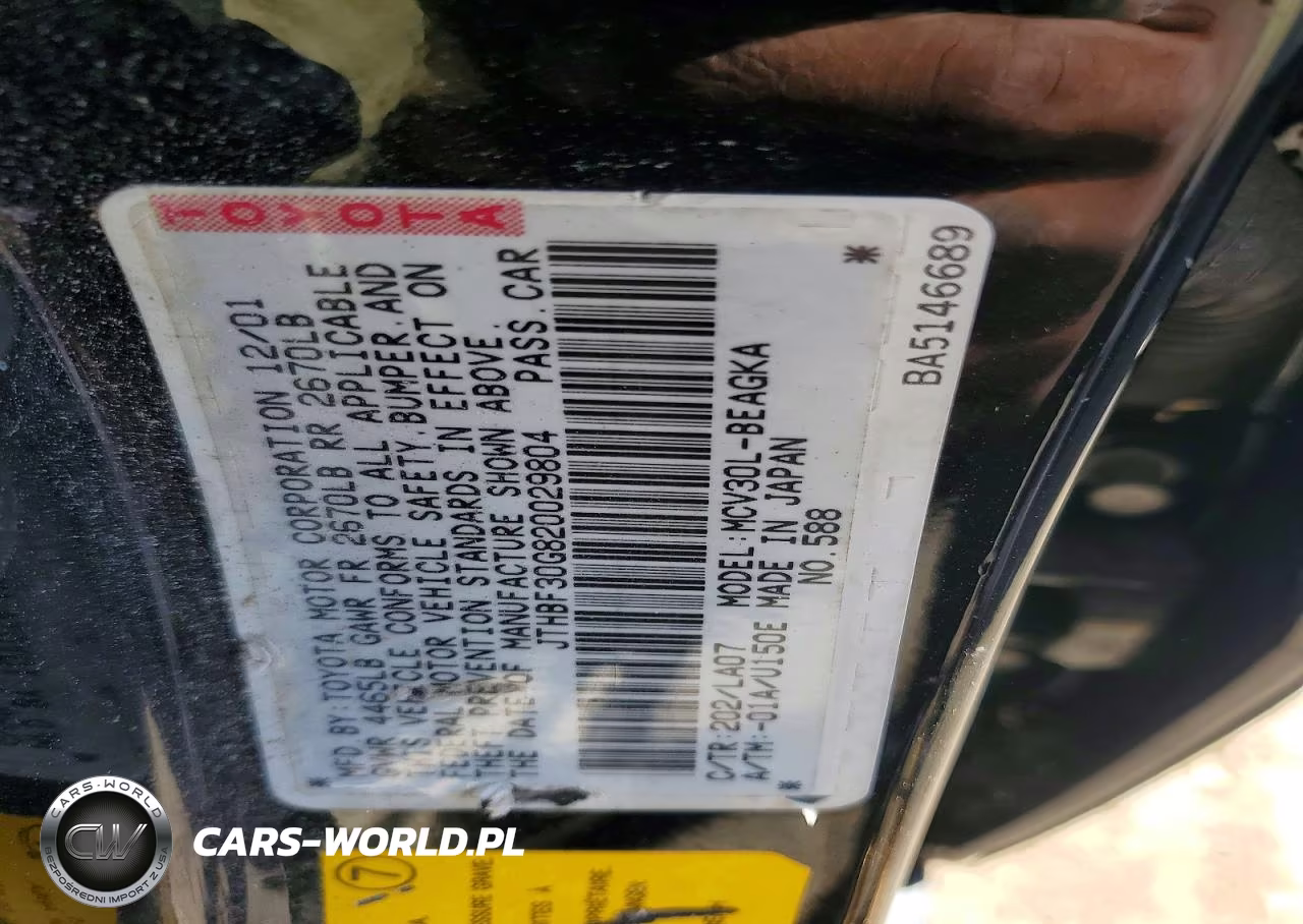 2002 Lexus Es 300 VIN:JTHBF30G820029804 - 12