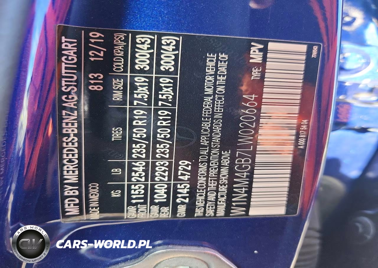 2020 Mercedes-Benz Glb 250 VIN:W1N4M4GB7LW020664 - 13
