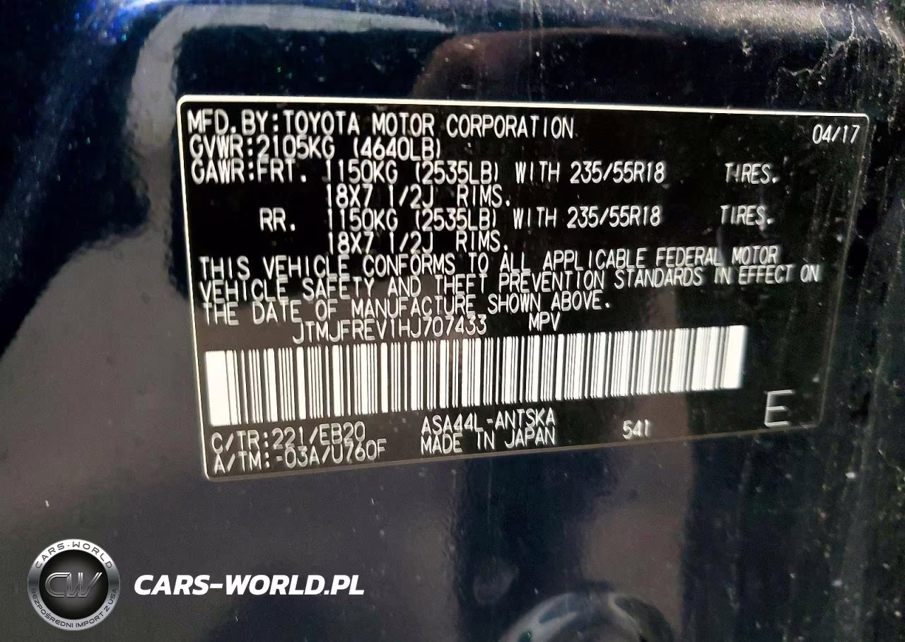 2017 Toyota Rav4 Se VIN:JTMJFREV1HJ707433 - 13